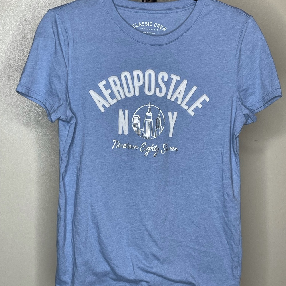 Aeropostale t shirt, size XL, color light blue